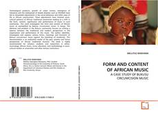 Couverture de FORM AND CONTENT OF AFRICAN MUSIC