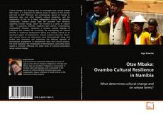 Capa do livro de Otse Mbaka: Ovambo Cultural Resilience in Namibia 