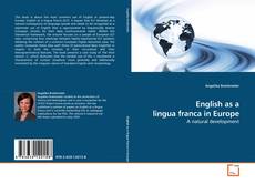Capa do livro de English as a lingua franca in Europe 
