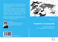 Couverture de Erfolgsfaktor Sprachqualität