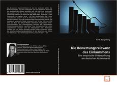Couverture de Die Bewertungsrelevanz des Einkommens