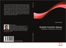 Couverture de Analytic Function Spaces