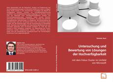 Buchcover von Untersuchung und Bewertung von Lösungen der
Hochverfügbarkeit