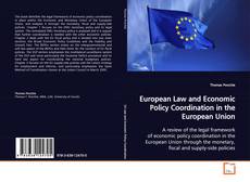 Capa do livro de European Law and Economic Policy Coordination in
the European Union 