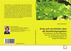 Capa do livro de Einig und verschieden über die Rechtfertigungslehre 