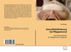 Capa do livro de Gesundheitsförderung bei Pflegepersonal 