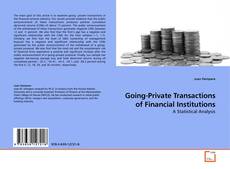 Couverture de Going-Private Transactions of Financial Institutions