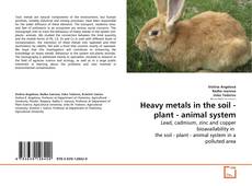 Capa do livro de Heavy metals in the soil - plant - animal system 