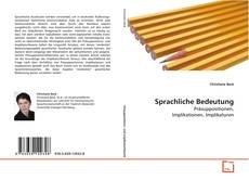 Couverture de Sprachliche Bedeutung