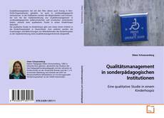 Buchcover von Qualitätsmanagement in sonderpädagogischen Institutionen