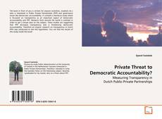 Buchcover von Private Threat to Democratic Accountability?