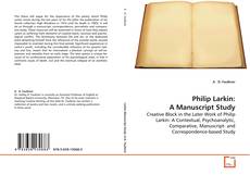 Обложка Philip Larkin: A Manuscript Study
