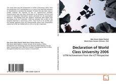 Couverture de Declaration of World Class University 2006