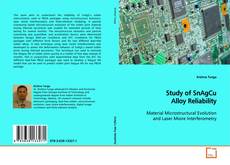 Capa do livro de Study of SnAgCu Alloy Reliability 