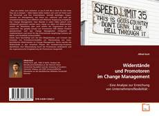 Couverture de Widerstände und Promotoren im Change Management