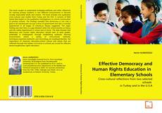Couverture de Effective Democracy and Human Rights Education in  Elementary Schools