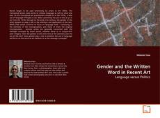 Couverture de Gender and the Written Word in Recent Art