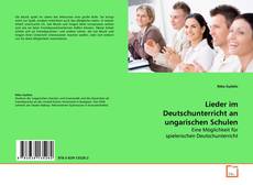 Capa do livro de Lieder im Deutschunterricht an ungarischen Schulen 