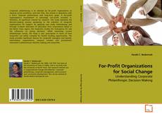 Buchcover von For-Profit Organizations For Social Change