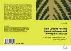 Copertina di From Lerner to Adesina: literacy, technology and
development in Africa