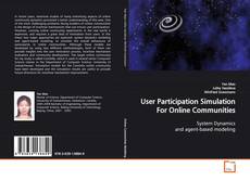 Buchcover von User Participation Simulation For Online Communities