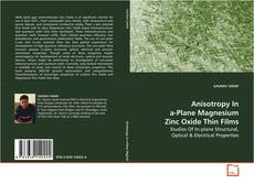 Buchcover von Anisotropy In a-Plane Magnesium Zinc Oxide Thin Films