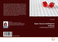 Couverture de Open Source Intelligence Analysis
