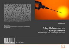 Buchcover von Policy-Maßnahmen zur Suchtprävention