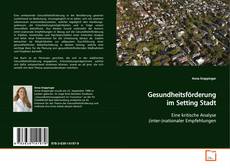 Capa do livro de Gesundheitsförderung im Setting Stadt 