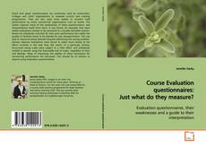 Buchcover von Course Evaluation questionnaires: Just what do they
measure?
