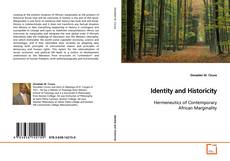 Capa do livro de Identity and Historicity 