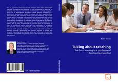 Capa do livro de Talking about teaching 