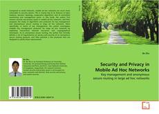 Buchcover von Security and Privacy in Mobile Ad Hoc Networks