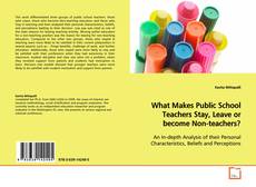 Buchcover von What Makes Public School Teachers Stay, Leave or
become Non-teachers?