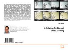 Buchcover von A Solution for Natural Video Matting