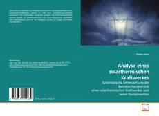 Capa do livro de Analyse eines solarthermischen Kraftwerkes 