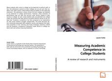 Capa do livro de Measuring Academic Competence in College Students 