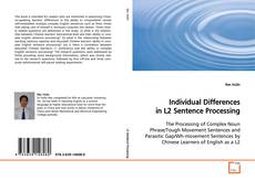 Buchcover von Individual Differences in L2 Sentence Processing