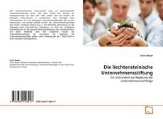 Couverture de Die liechtensteinische Unternehmensstiftung