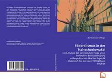 Buchcover von Föderalismus in der Tschechoslowakei