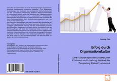 Buchcover von Erfolg durch Organisationskultur