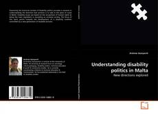 Buchcover von Understanding disability politics in Malta