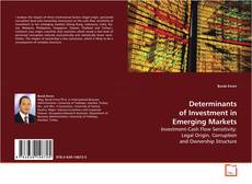 Couverture de Determinants of Investment in Emerging Markets