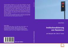 Buchcover von Institutionalisierung von Rassismus
