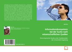 Buchcover von Informationskompetenz bei der Suche nach
wissenschaftlichen Quellen