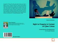 Couverture de Right to Property in Context of Cyber Crimes