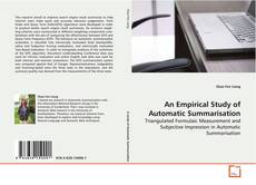 Copertina di An Empirical Study of Automatic Summarisation