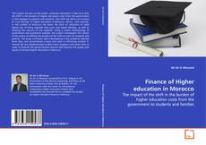Copertina di Finance of Higher education in Morocco