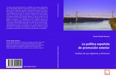 La política española de promoción exterior kitap kapağı