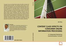 Couverture de CONTENT CLASS EFFECTS ON CONSUMER ONLINE INFORMATION
PROCESSING